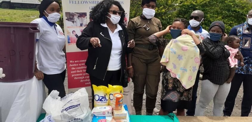 Justice  and Equity- Prison Fellowship Cameroon also reached out to the female inmate